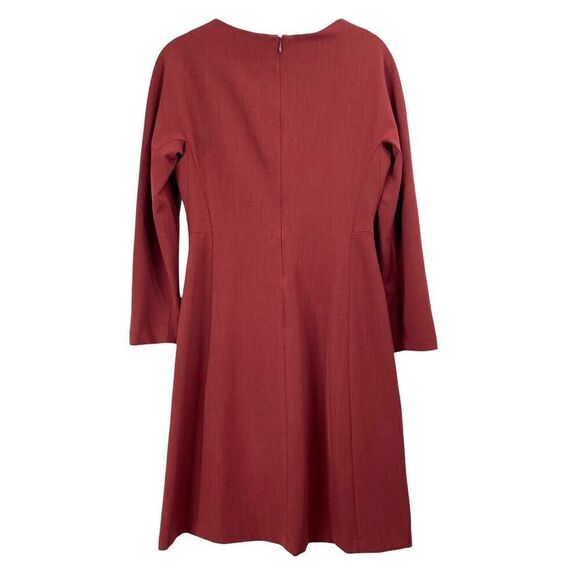 MM Lafleur‎ fit glare long sleeve dress Size 2 career classy modest - Picture 8 of 9